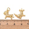 Brass Micro Pave Black Cubic Zirconia Pendants CU-E003-18G-16-3