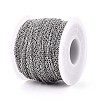 Tarnish Resistant 304 Stainless Steel Cable Chains CHS-R002-0.4mm-2