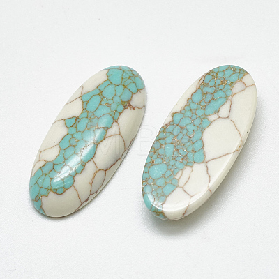 Synthetic Turquoise Cabochons X-TURQ-S290-38-1