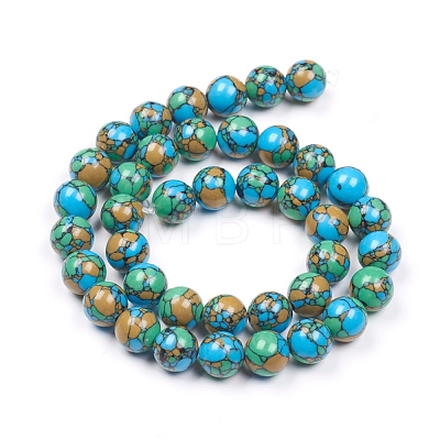 Synthetic Turquoise Beads Strands TURQ-G832-04-16mm-1