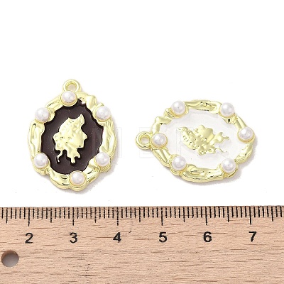 Rack Plating Spray Painted Alloy Pendants FIND-C049-08G-1