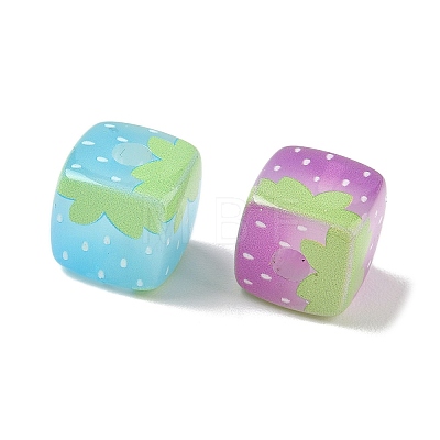 Printed Acrylic European Beads AC-CBA4EF4-06-1