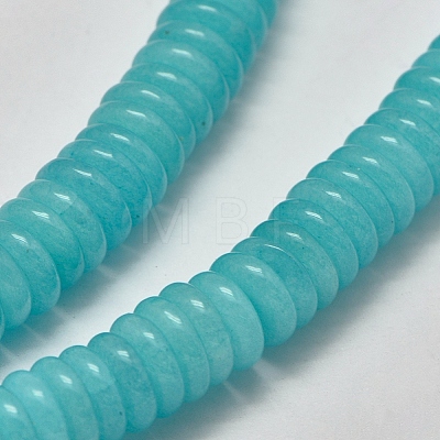 Natural White Jade Heishi Beads Strands G-K208-21-12mm-1