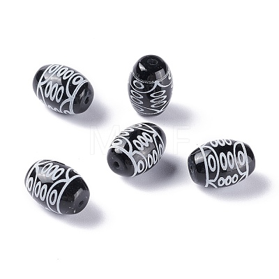 Tibetan Style dZi Beads TDZI-Z001-27-1