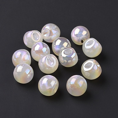 Opaque Acrylic Beads OACR-A010-02B-01-1