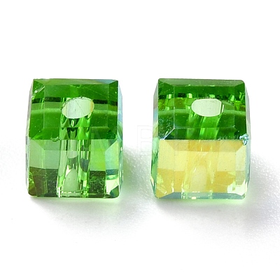 Electroplate Transparent Glass Beads EGLA-B003-01A-02-1