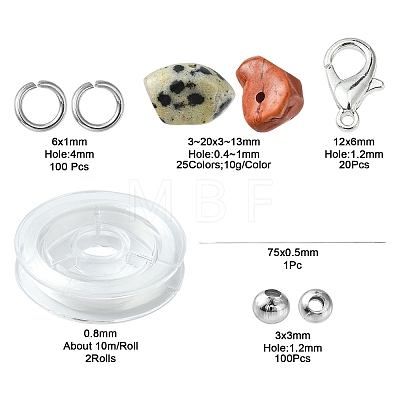 DIY Mixed Stone Bracelet Making Kit DIY-FS0003-38-1