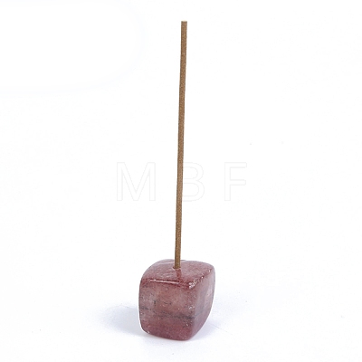 Natural Strawberry Quartz Incense Burners Holder PW-WG6B9B9-10-1