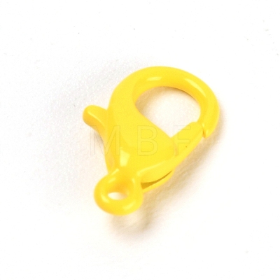 Baking Painted Alloy Lobster Claw Clasps PALLOY-TAC0001-03G-1