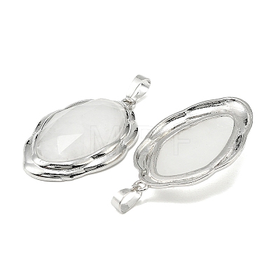 Natural Quartz Crystal Faceted Pendants G-D102-02P-03-1