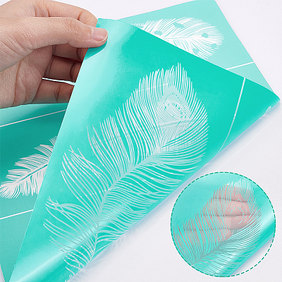 Self-Adhesive Silk Screen Printing Stencil DIY-WH0173-021-B-1