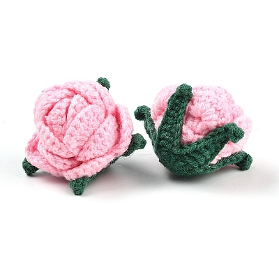 Cotton Knitting Artificial Flower DIY-P082-01C-1