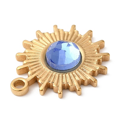 Real 18K Gold Plated 304 Stainless Steel Pendants X-STAS-A084-21G-05-1