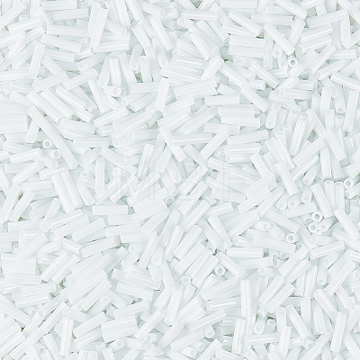 3000Pcs Opaque Glass Bugle Beads GLAA-PA0001-86-1