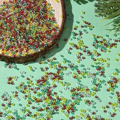 4 Colors 11/0 Christmas TOHO Round Seed Beads SEED-X0058-27-1