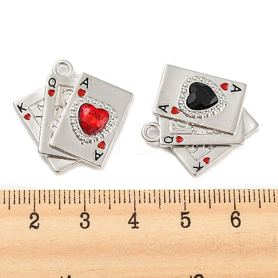 Alloy with Enamel Pendants FIND-G062-22P-1