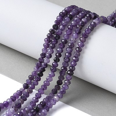 Dyed Natural Malaysia Jade Rondelle Beads Strands G-E316-2x4mm-65-1