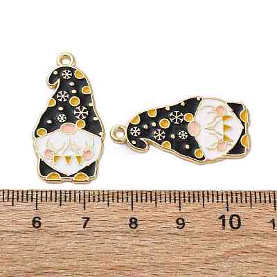 Christmas Alloy Enamel Pendants ENAM-V002-02D-G-1