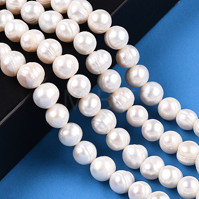 Natural Cultured Freshwater Pearl Beads Strands X-PEAR-N013-17N-01-1