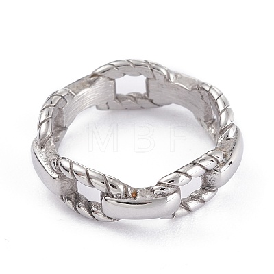 Tarnish Resistant Unisex 304 Stainless Steel Finger Rings RJEW-K233-03-P-1