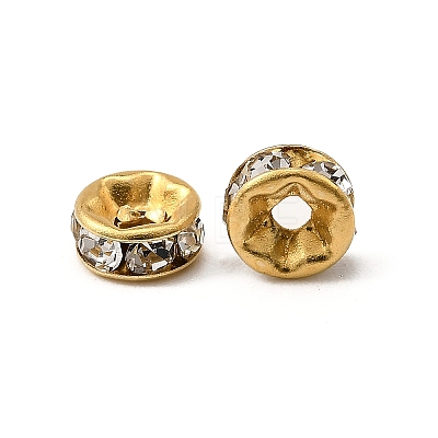 Brass Rhinestone Spacer Beads RB-A014-Z5mm-01C-1