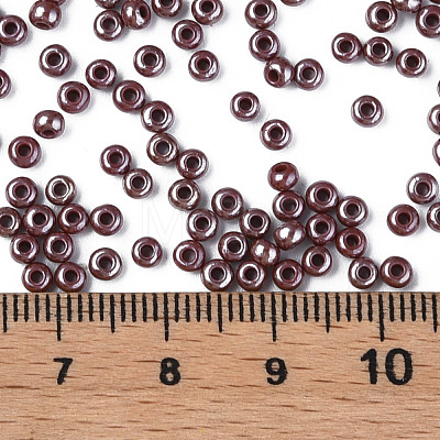 8/0 Czech Opaque Glass Seed Beads SEED-N004-003A-14-1