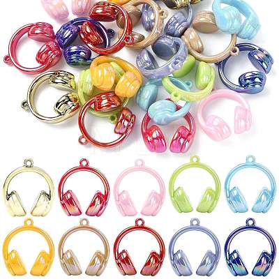UV Plating Opaque Acrylic Pendants SACR-FZC0001-001E-1