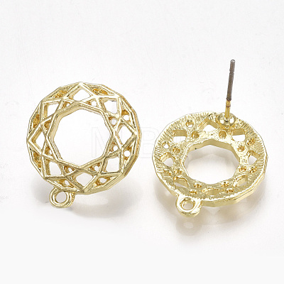 Alloy Stud Earring Findings X-PALLOY-T065-14-1