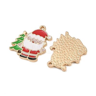 Christmas Alloy Enamel Pendants ENAM-I081-01KCG-08-1