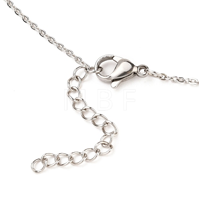 304 Stainless Steel Pendant Necklaces NJEW-JN03127-01-1