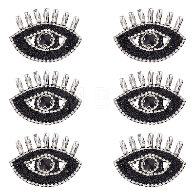 Evil Eye Shape Appliques LS-DIY-WH0401-33-1
