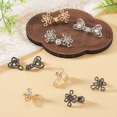 6Pcs 6 Styles Chinese Knot Alloy Adjustable Jean Button Pins FIND-TA0010-52-1