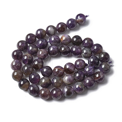 Natural Amethyst Beads Strands G-G779-8MM-05A-1