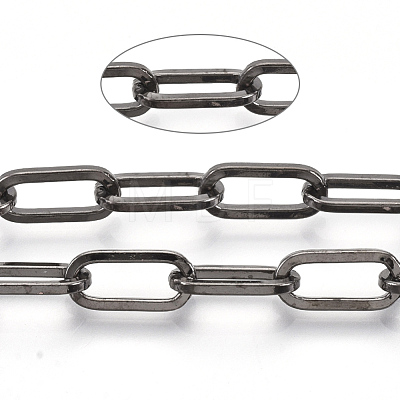 Unwelded Iron Paperclip Chains CH-S125-02F-B-1