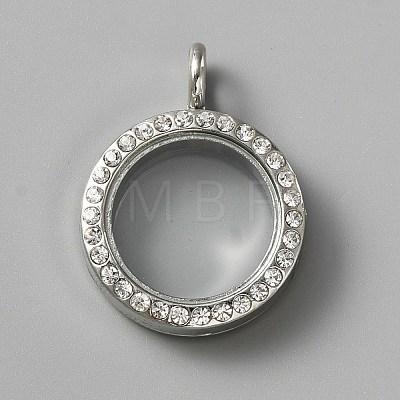 Alloy Crystal Rhinestone Locket Pendants FIND-WH0061-50A-P-1