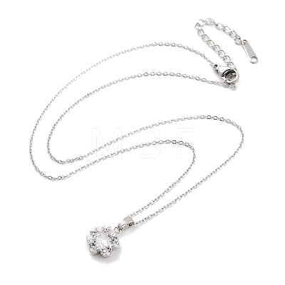 201 Stainless Steel Cable Chain Necklaces NJEW-L124-015P-1