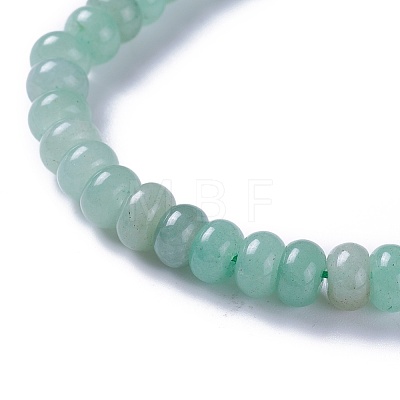 Adjustable Natural Green Aventurine Braided Bead Bracelets BJEW-F369-A11-1