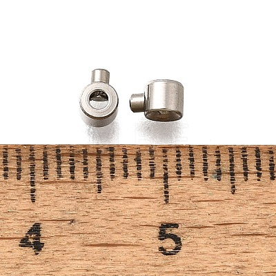 304 Stainless Steel Crimp Beads STAS-L216-51P-01-1