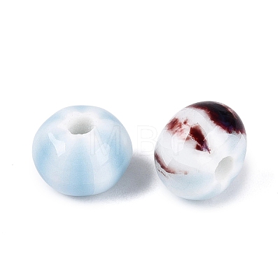 Vintage Handmade Porcelain Beads PORC-Q006-07R-1