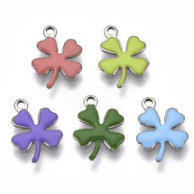 201 Stainless Steel Enamel Charms STAS-N088-18-1