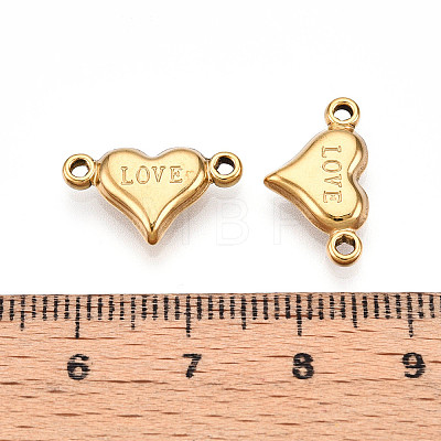 304 Stainless Steel Connector Charms STAS-N109-70G-1