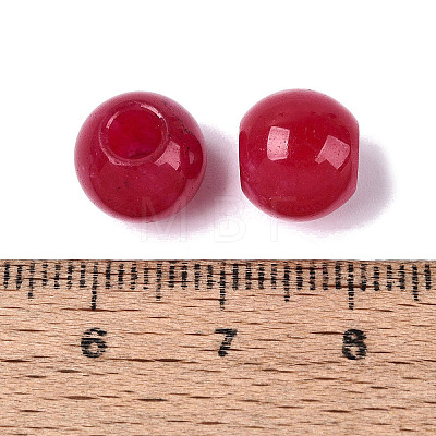 Natural White Jade European Beads G-Q607-01A-12-1