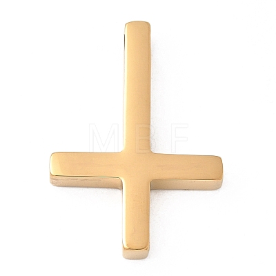 304 Stainless Steel Saint Peter's Cross Pendants STAS-K311-10E-G-1