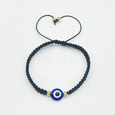 Hamsa Hand with Evil Eye Bead Braided Bead Bracelets SX3134-4-1