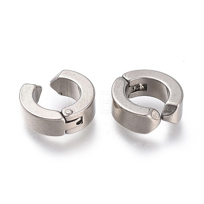 303 Stainless Steel Cuff Earrings EJEW-F262-01B-P-1