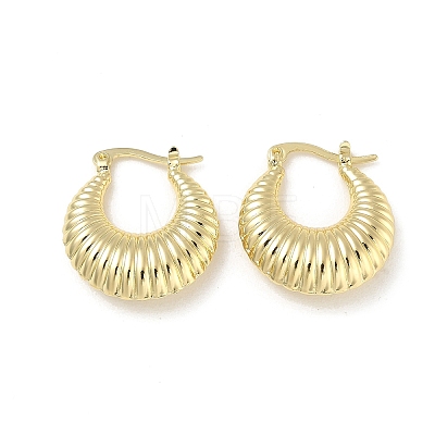 Brass Hoop Earrings for Women KK-CBAD851-42G-1