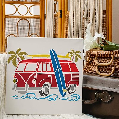 Large Plastic Reusable Drawing Painting Stencils Templates DIY-WH0202-231-1