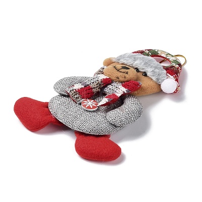 Christmas Polyester with Resin Pendant Decorations LS-FIND-D030-01C-1