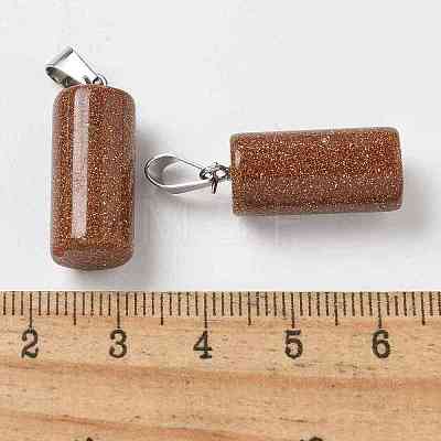 Synthetic Goldstone Pendants G-B127-17P-02-1