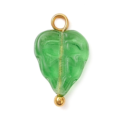 Czech Glass Charms PALLOY-JF04468-01-1
